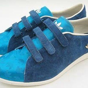 Adidas Sleek Series Vintage Sneakers Blue Suede
